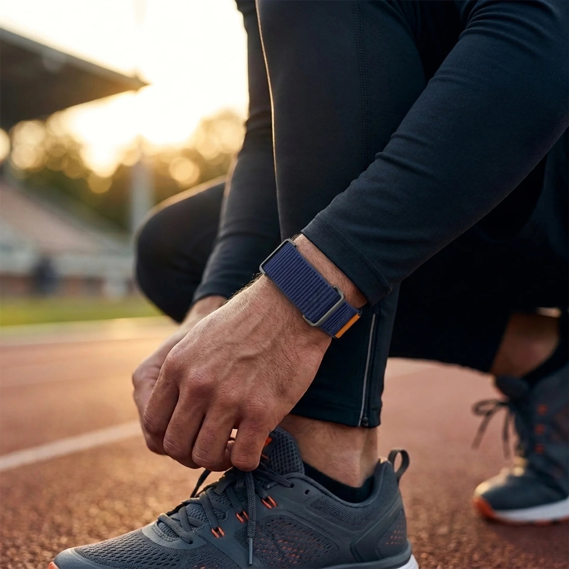 Bracelet nylon avec cadre Fitbit Air (bleu foncé)