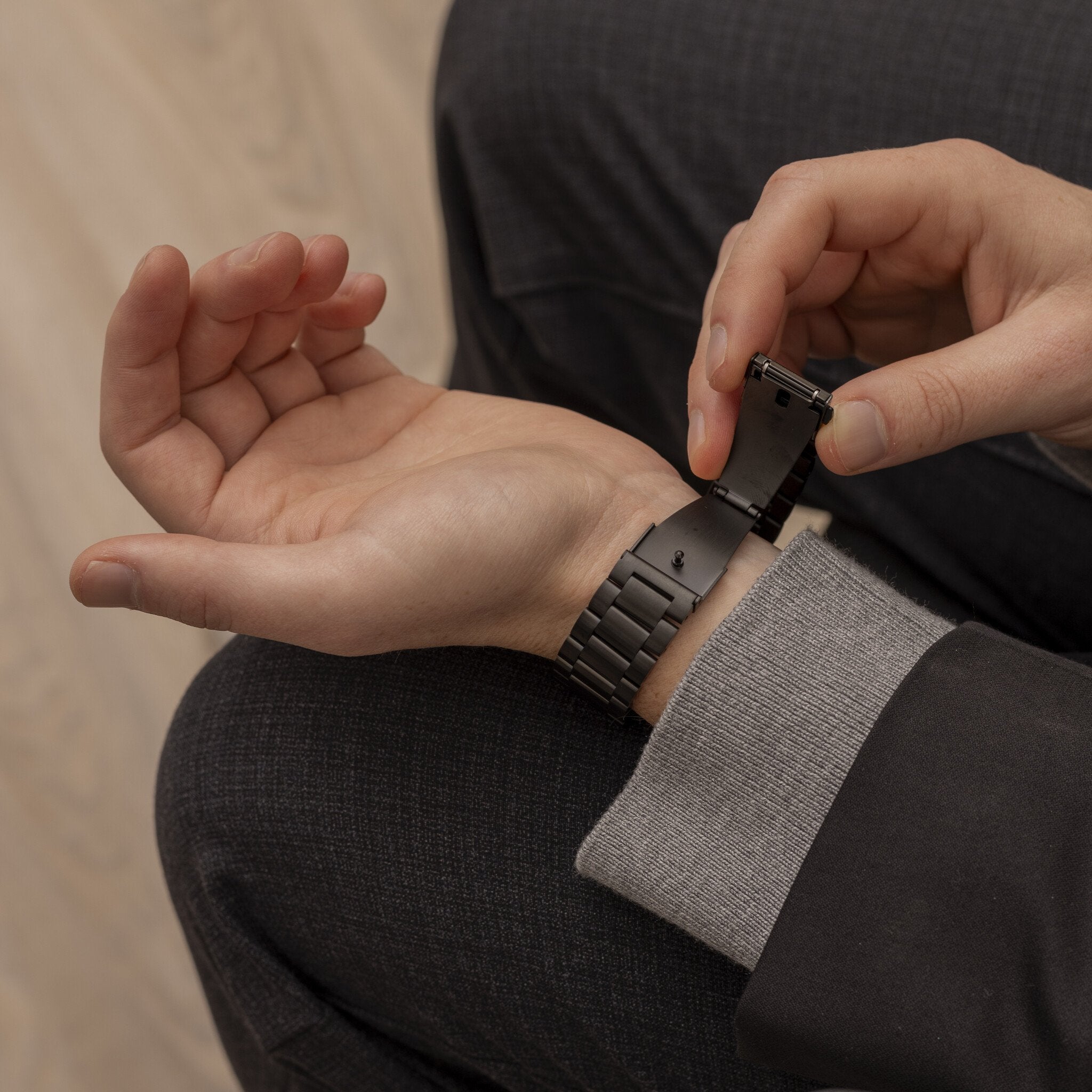 Bracelet acier Samsung Galaxy Watch 7 - 40mm (noir)
