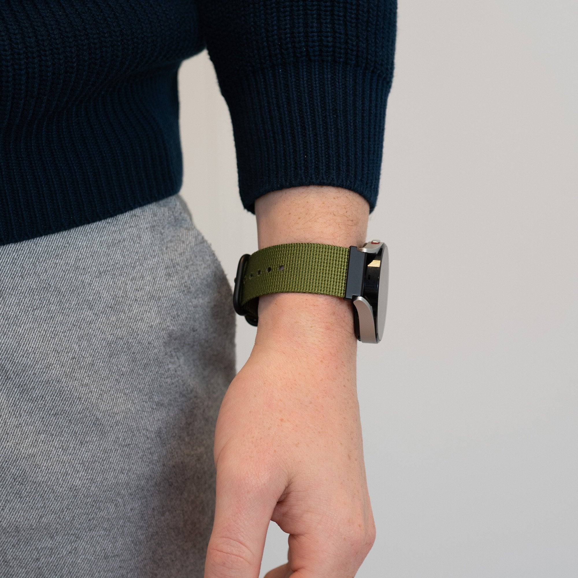 Bandz Bracelet nylon avec boucle Garmin Vivomove 3 (vert)