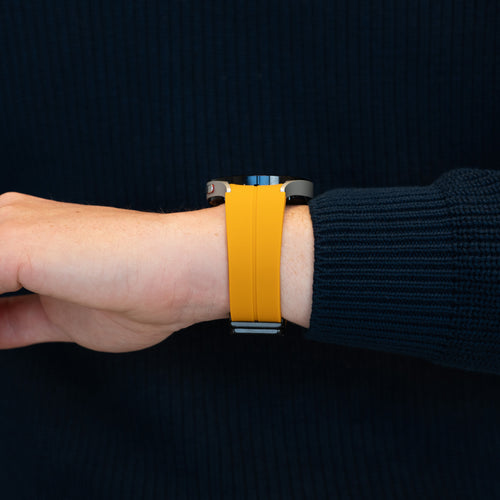 Bandz Bracelet silicone avec D-Buckle Samsung Galaxy Watch 6 - 44mm (jaune)