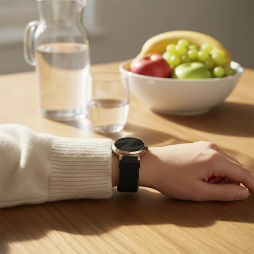 Bandz Zenwatch Lily Woven Nylon Strap (Black)