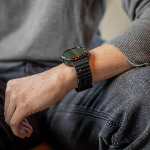 Bracelet silicone Wave Samsung Galaxy Watch Ultra (gris/noir)