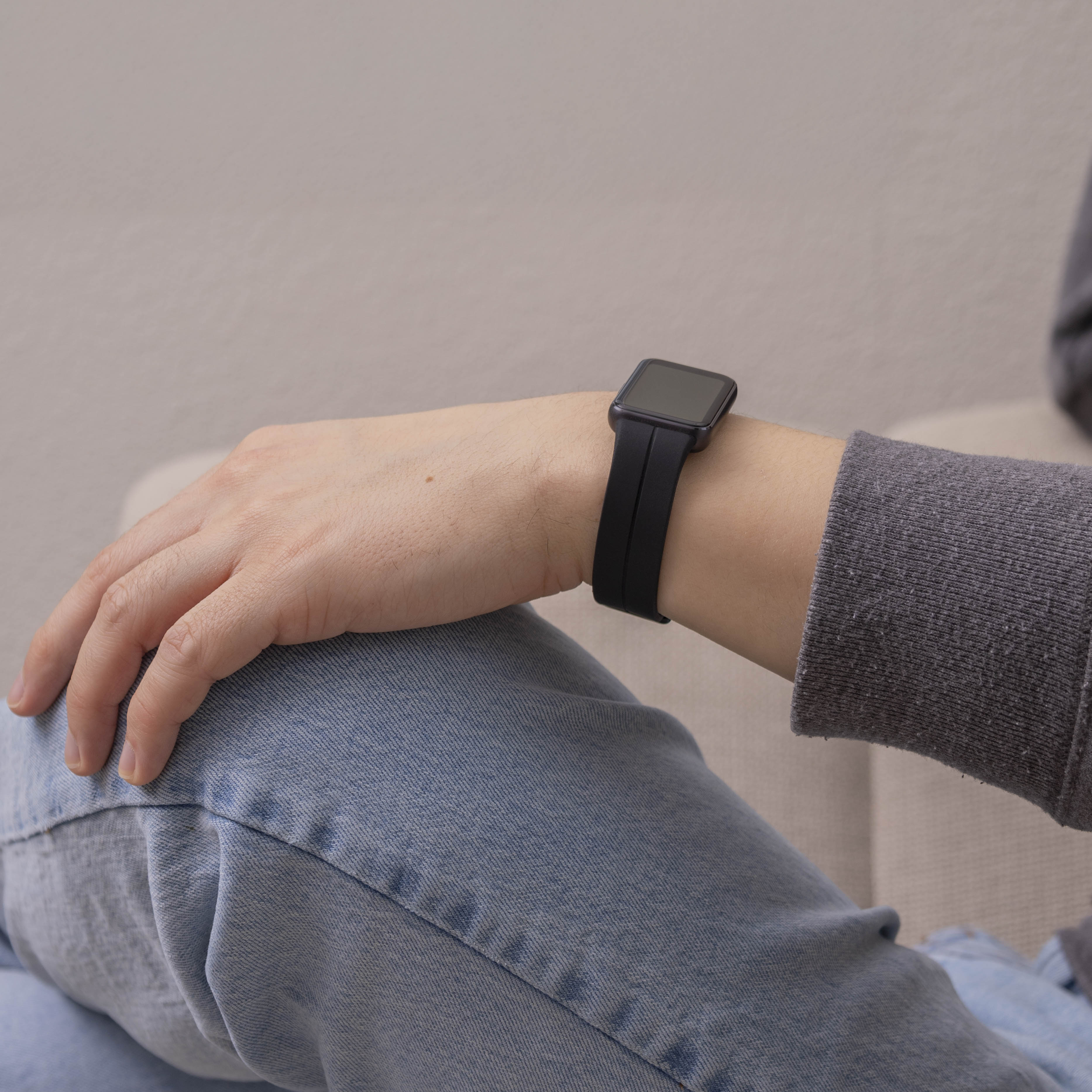Bracelet silicone avec D-buckle Samsung Galaxy Fit 3 (noir) 