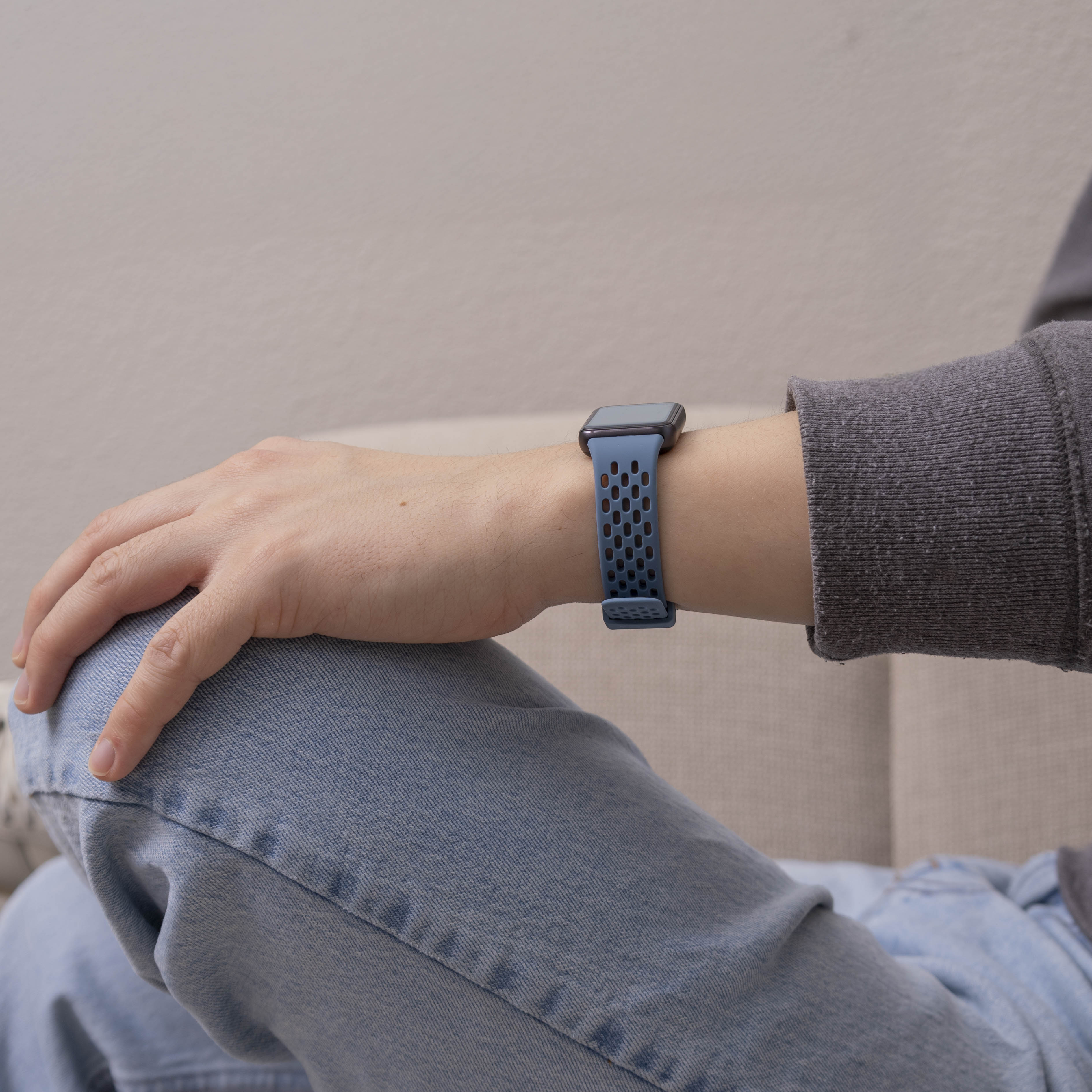 Samsung Galaxy Fit 3 Breathable Silicone Strap (Grayblue)