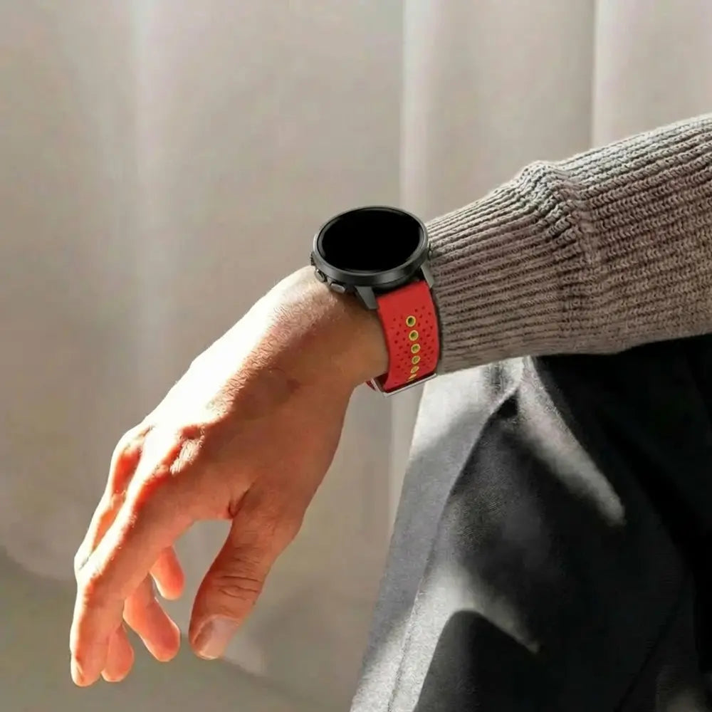 Suunto 9 Peak Pro Silicone Strap (Red-Green)