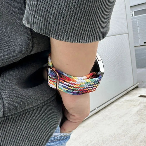 Bracelet tressé réglable Coros Pace 2 (arc-en-ciel)