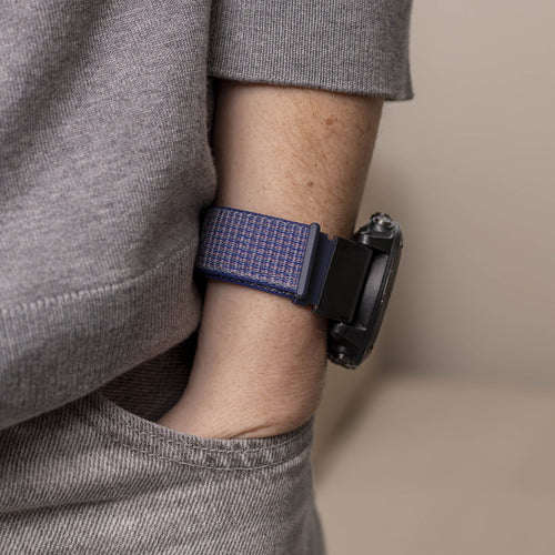 Bracelet nylon Garmin Quatix 8 - 47mm (bleu)