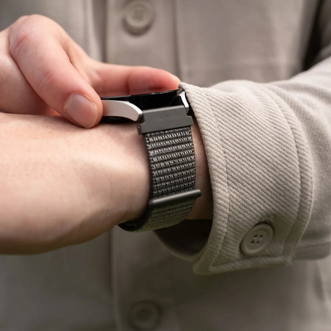 Bracelet nylon Amazfit Active (vert/gris)