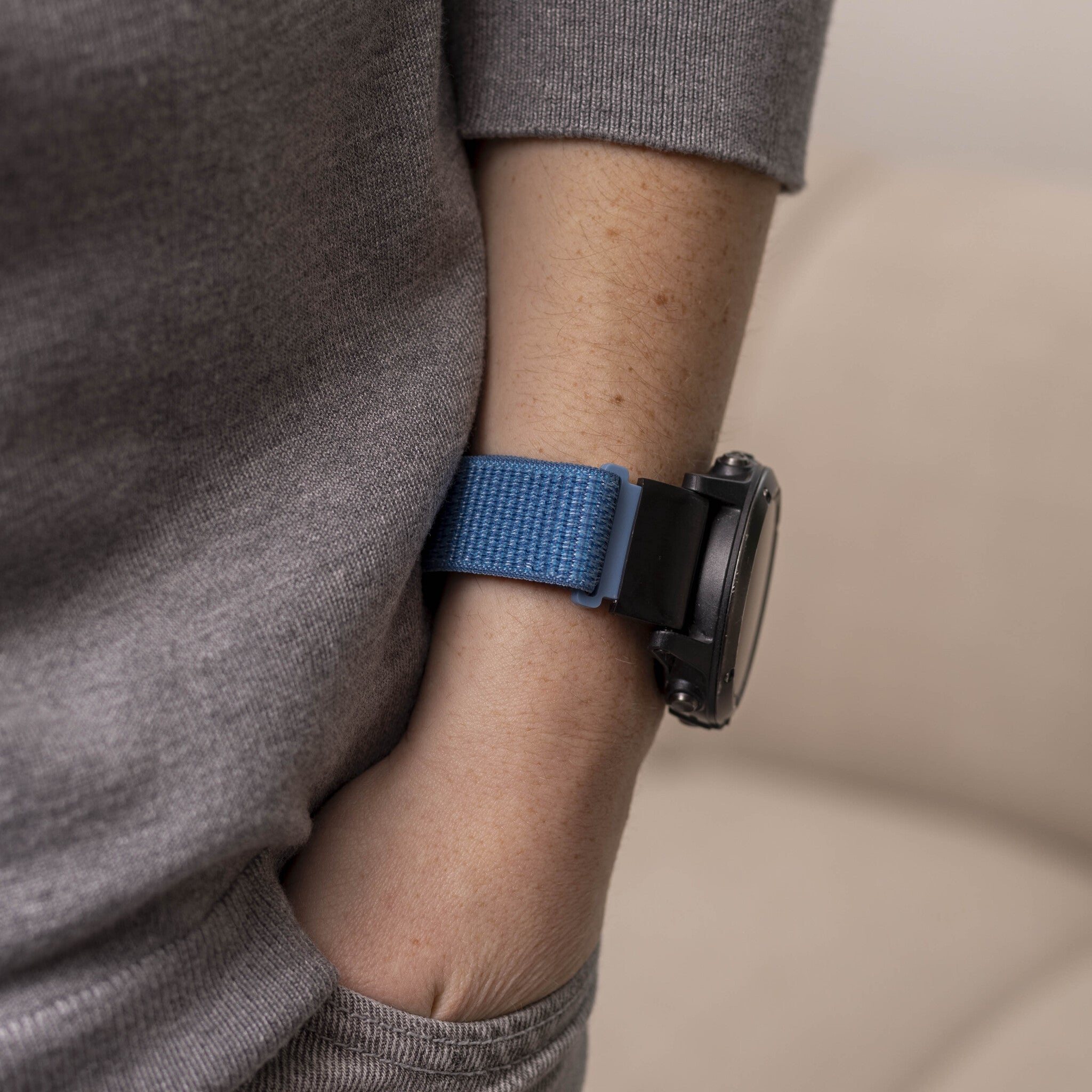Bracelet nylon Garmin Tactix 7 (bleu clair)
