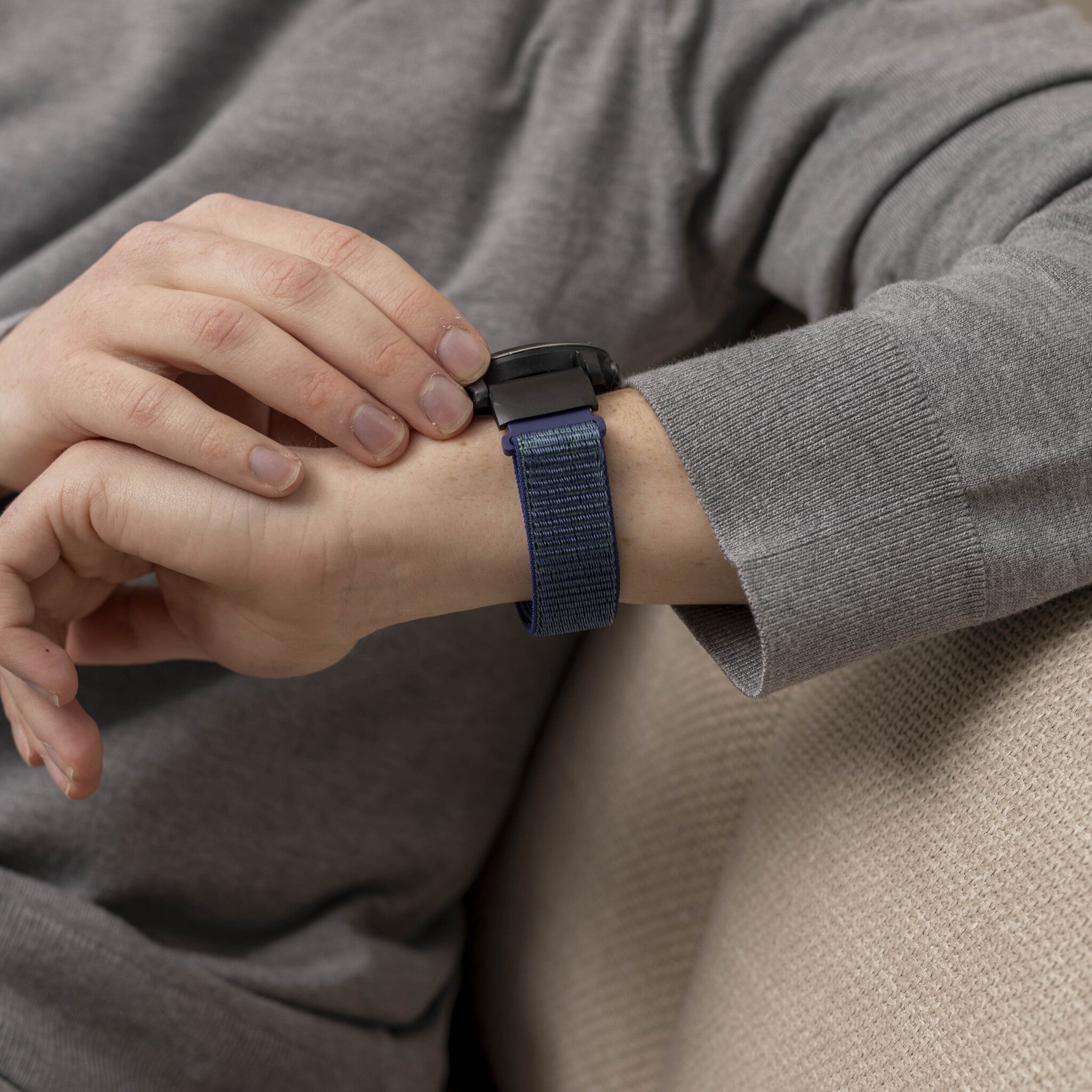 Bracelet nylon boucle Garmin Tactix 7 (bleu)