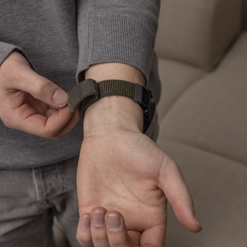 Bracelet nylon Garmin D2 Mach 1 Pro (vert militaire)