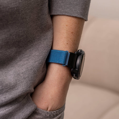 Bracelet nylon Garmin Instinct 3 - 50mm (bleu clair)