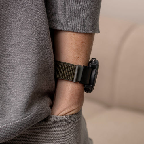 Bracelet nylon Garmin Quatix 3 / 6x / 7x Solar (vert armée)