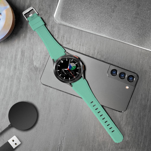 Bracelet silicone sergé Withings Steel HR Sport (aqua)