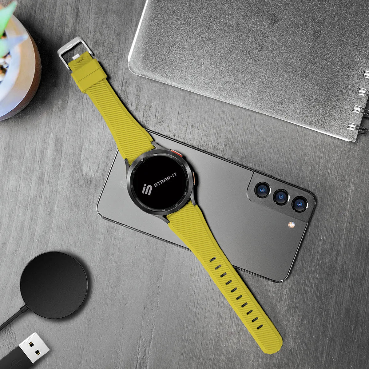 Suunto Run Twill Silicone Strap (Yellow)