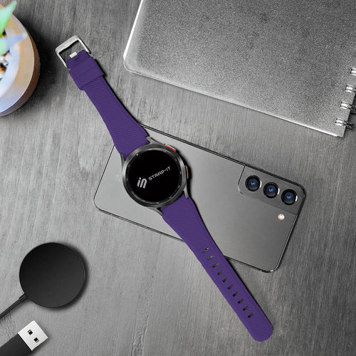 Oppo Watch X3 Twill Silicone Strap (Purple)