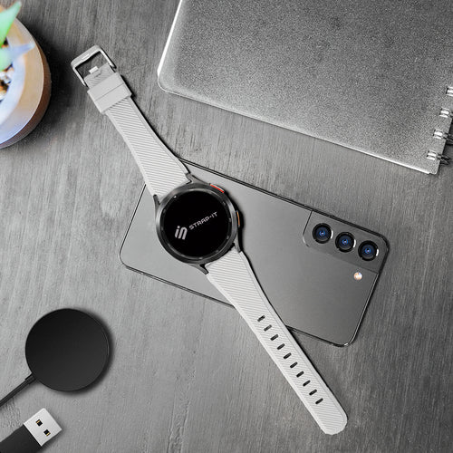 Withings Steel HR Sport Twill Silicone Strap (White)