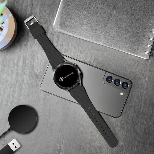 Bracelet silicone sergé Amazfit Active 2 (noir)