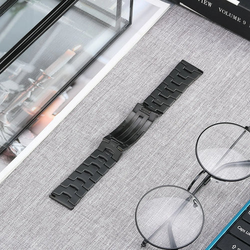 Bracelet titane grain (fermoir plat) Suunto Nautic S (noir)