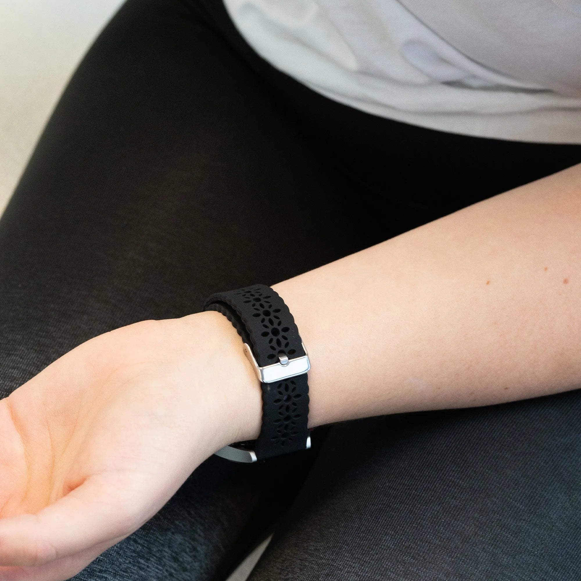 Bandz Bracelet silicone à motifs Gard Pro Health Smartwatch 3 - 41mm (noir)