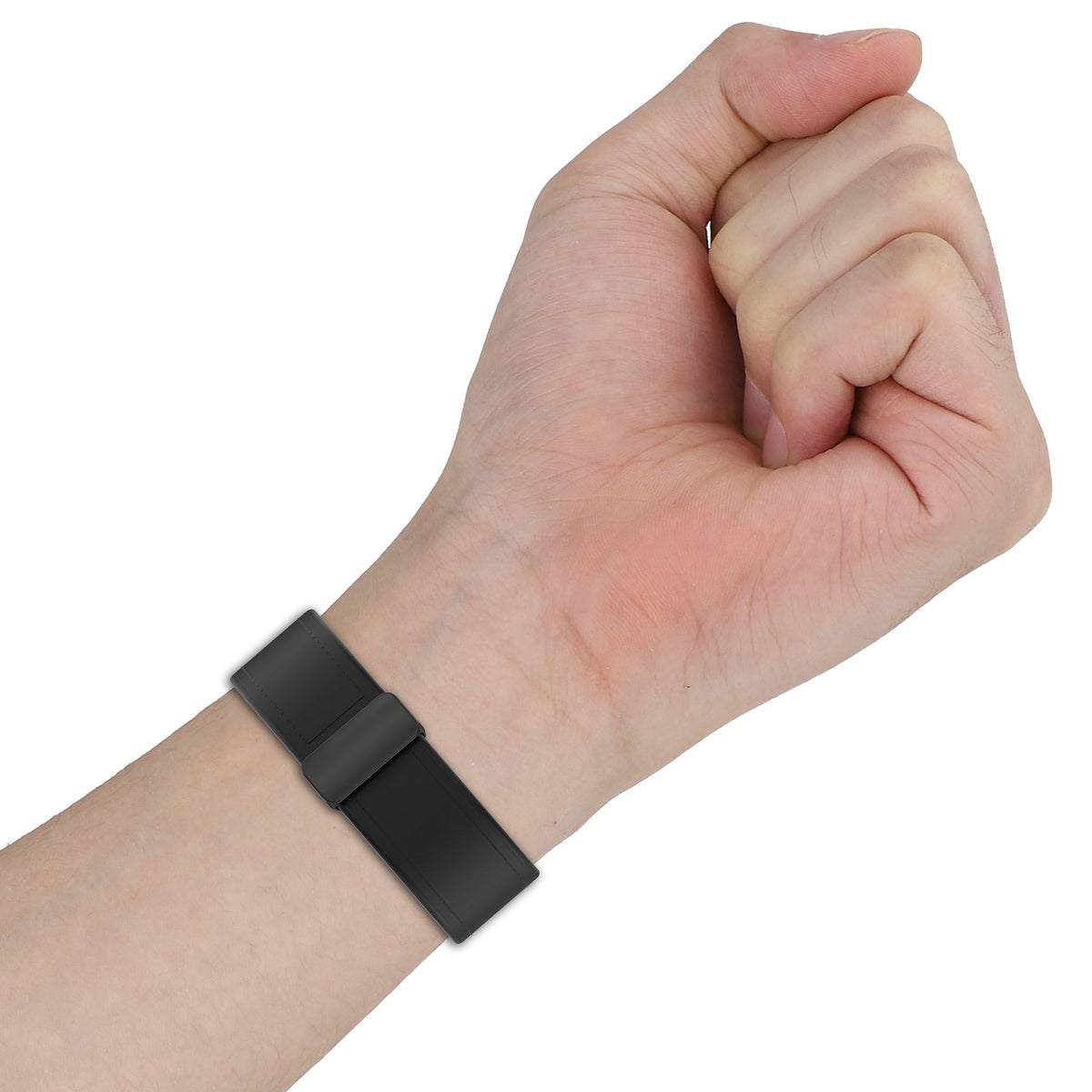 Leather Hybrid Strap, black, lifestyle photo