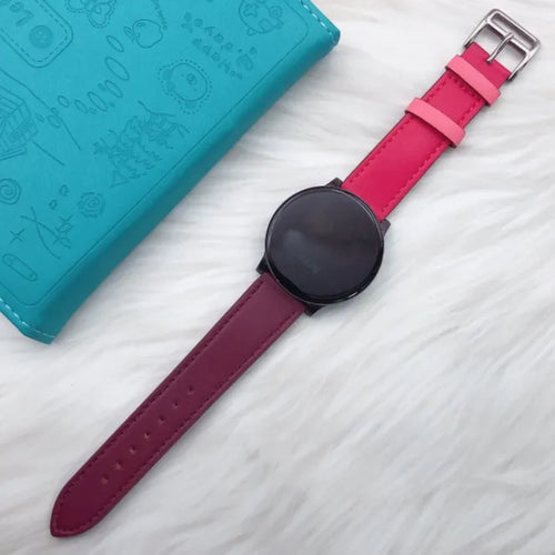 Bracelet cuir 'Duo' Suunto Nautic S (rose fuchsia/cuivre)