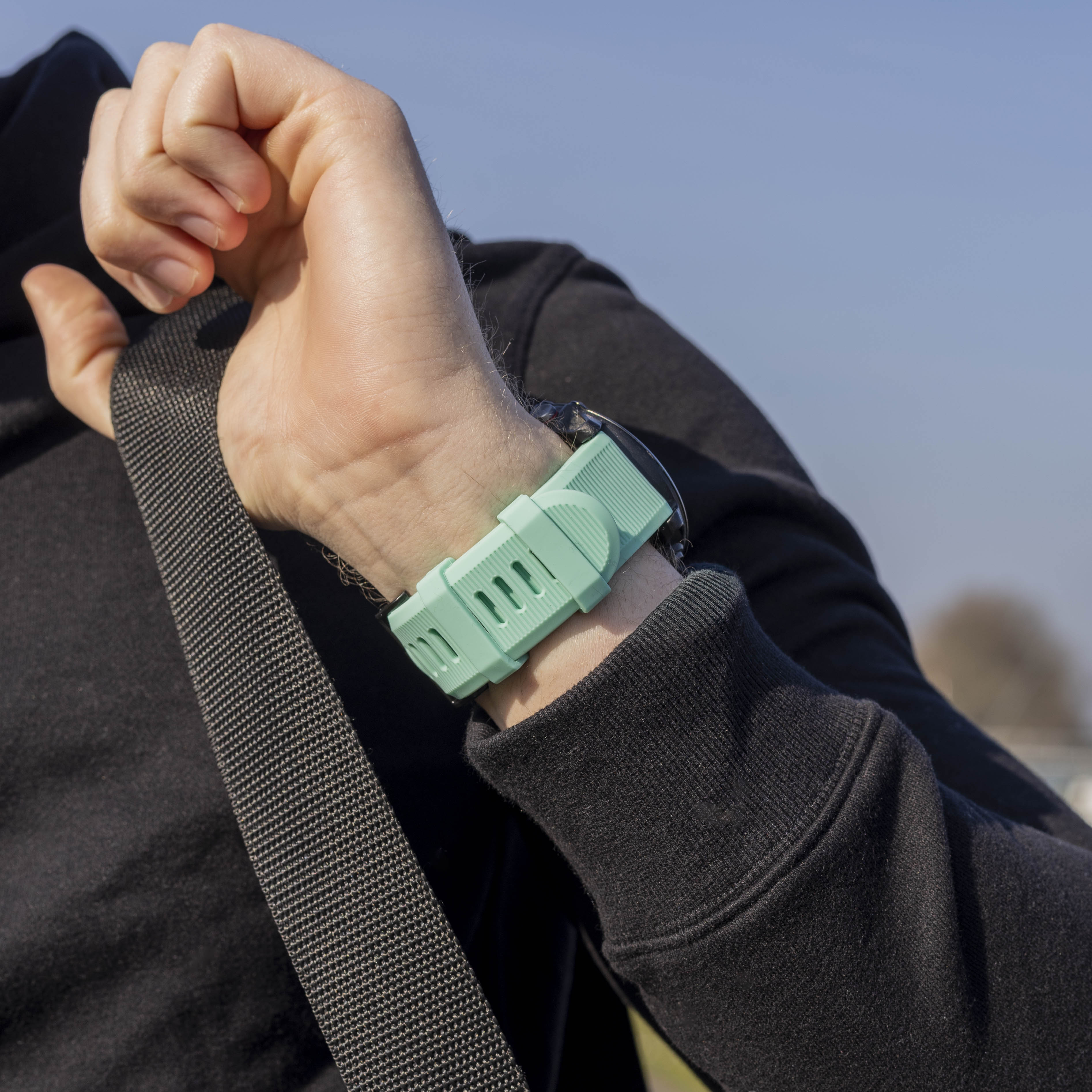 Bracelet silicone Garmin Fenix 3 (aqua)