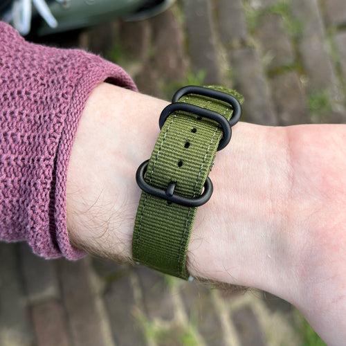 Bracelet nylon avec boucle Huawei Watch GT 5 Pro - 46mm (vert)