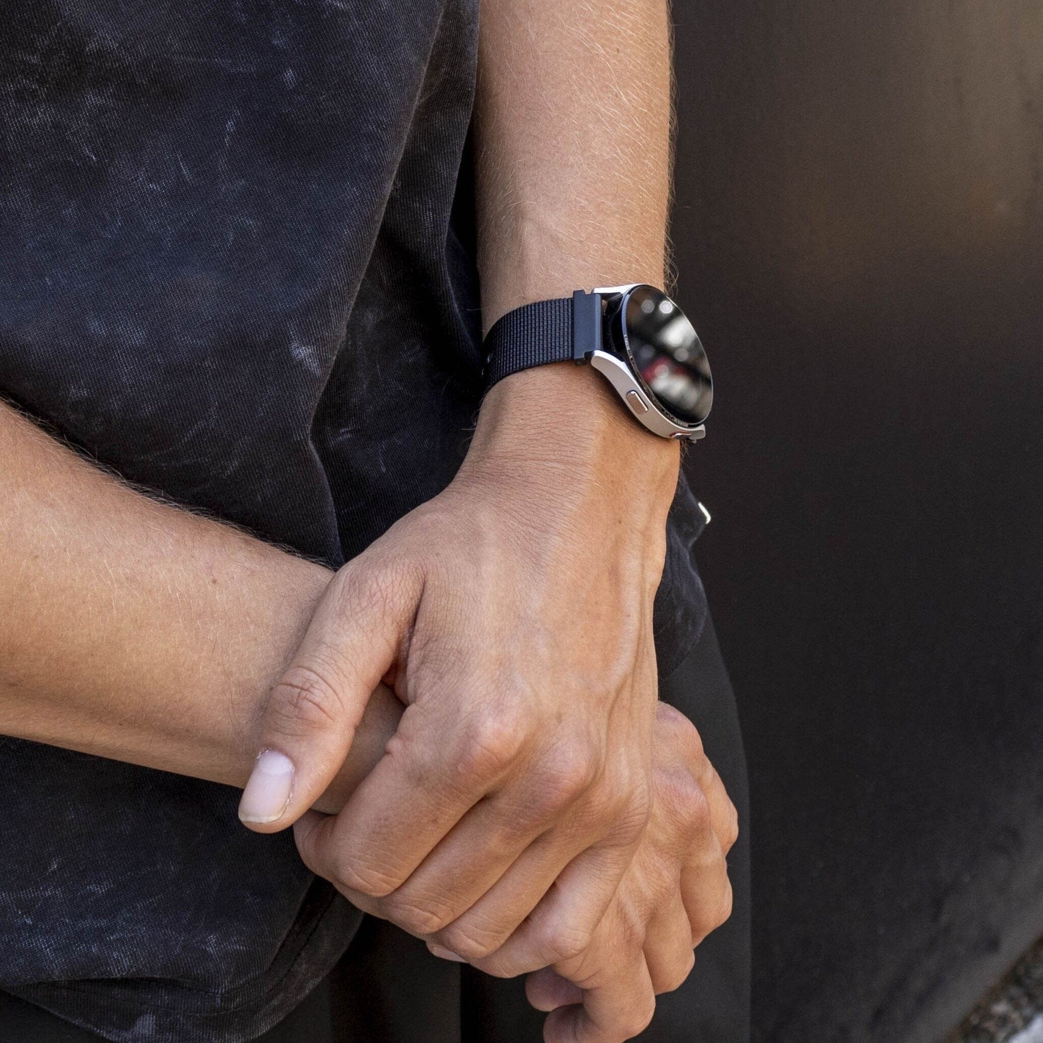 BALR Bracelet nylon avec boucle Samsung Galaxy Watch 6 44mm (noir)