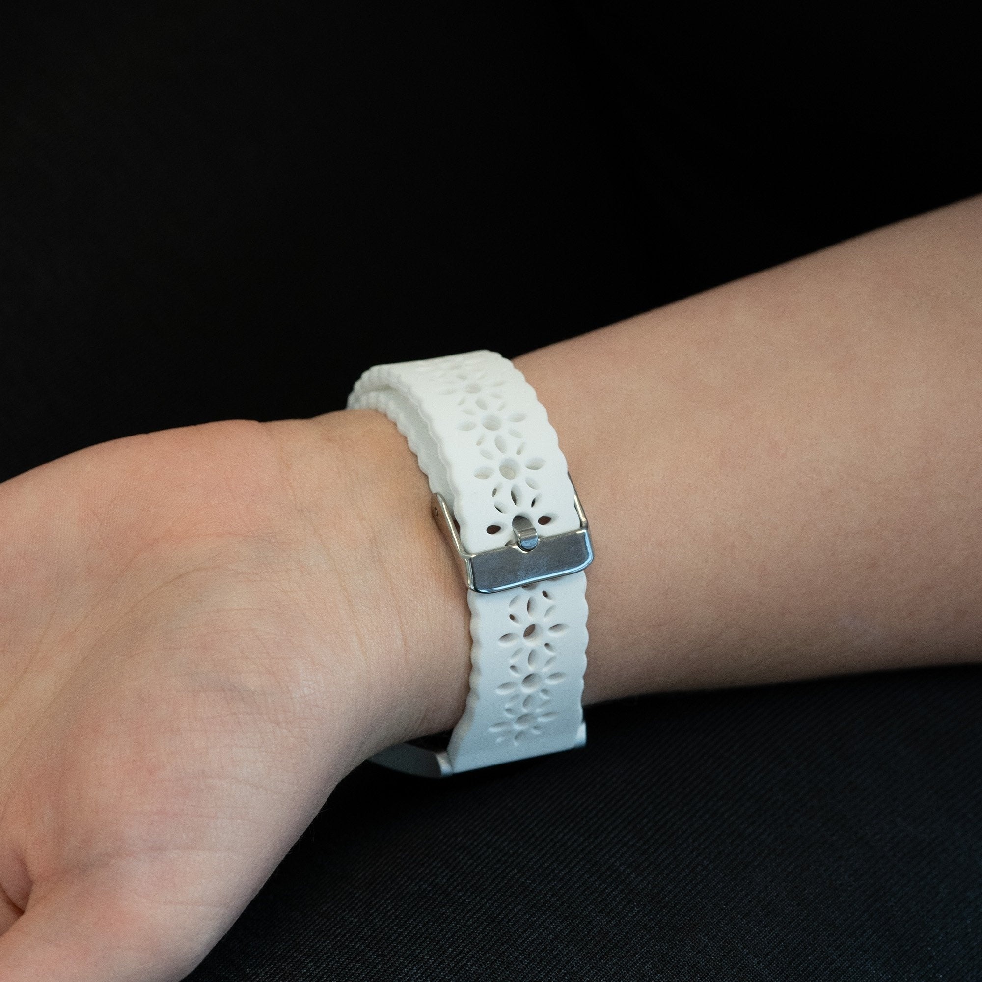 Bandz Bracelet silicone avec motif Coros Apex 2 (blanc)