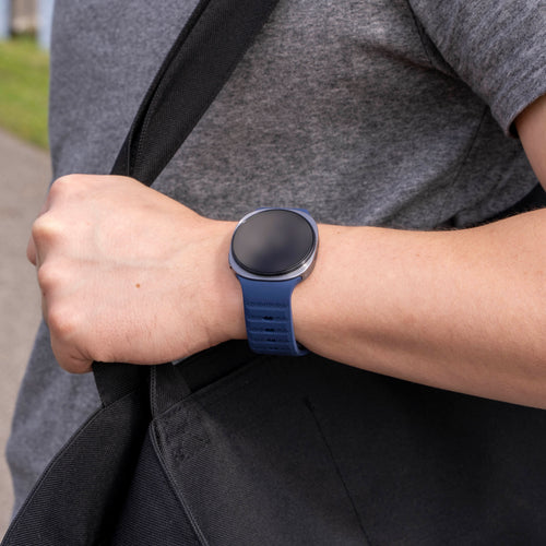 Bracelet silicone Outdoor Samsung Galaxy Watch 8 - 40mm (bleu foncé)
