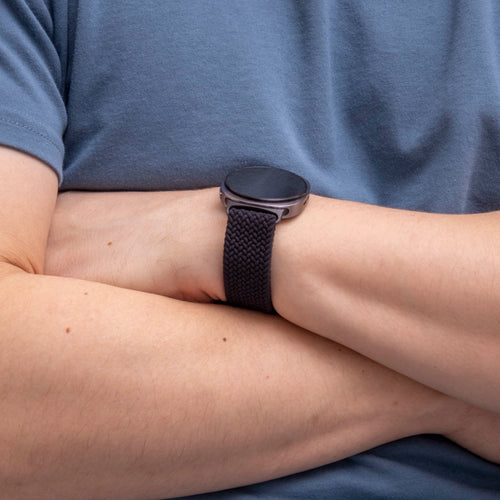 Bracelet tissu avec boucle Samsung Galaxy Watch 8 Classic (noir)