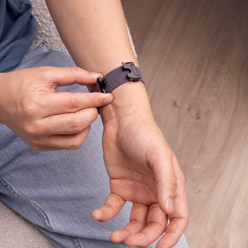Bracelet tressé boucle en P Samsung Galaxy Watch 9 - 44mm (gris foncé)