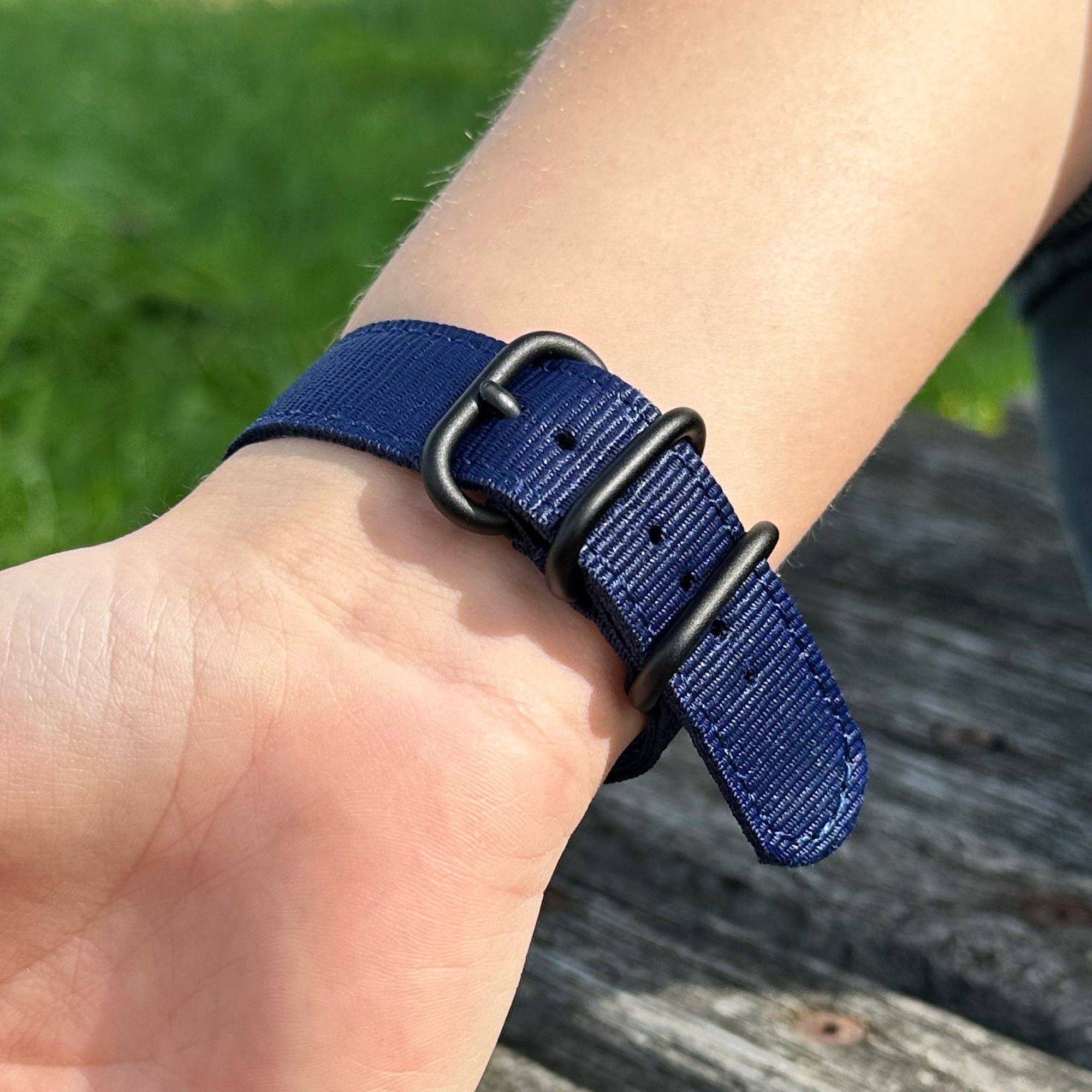 Bracelet nylon avec boucle Huawei Watch GT 5 Pro - 46mm (bleu)