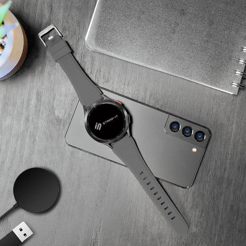 Amazfit GTR Mini Twill Silicone Strap (Grey)