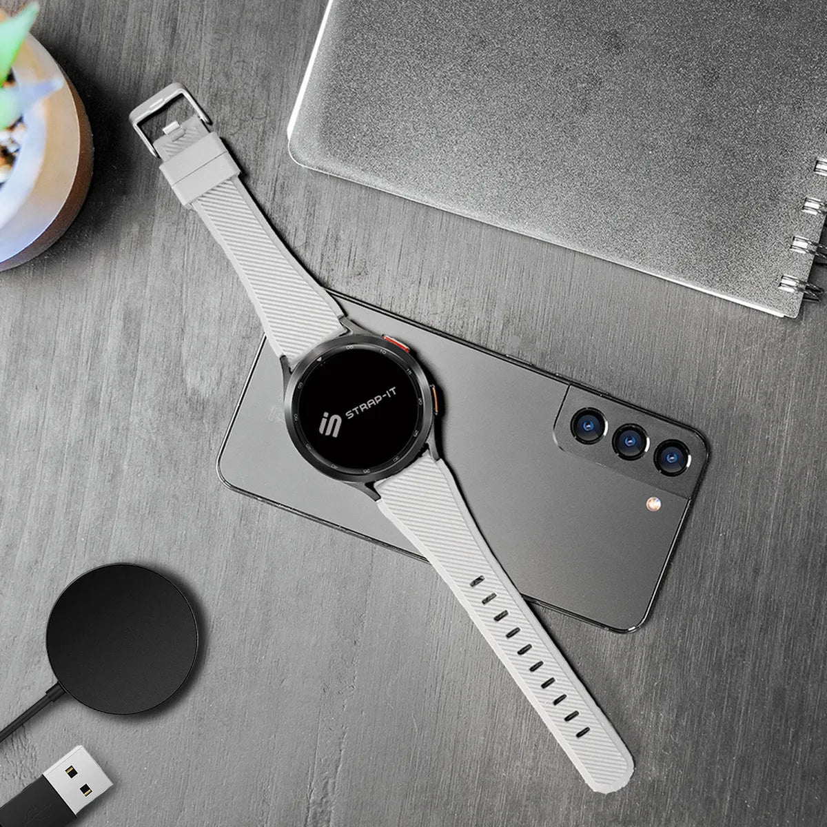 Amazfit Active 2 Twill Silicone Strap (White)