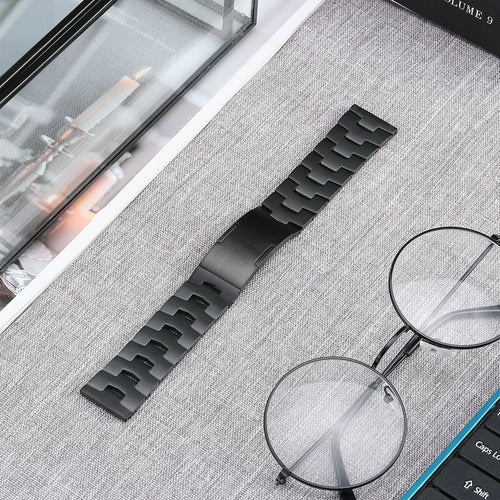 Bracelet titane grain (Boucle plate) Amazfit Bip 6 (noir)