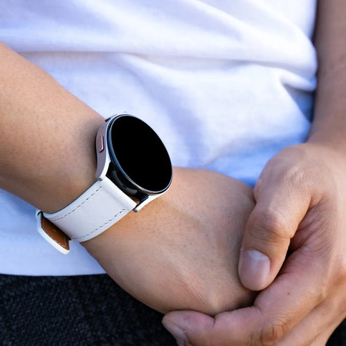 Bracelet cuir moderne Amazfit Bip 6 (blanc)