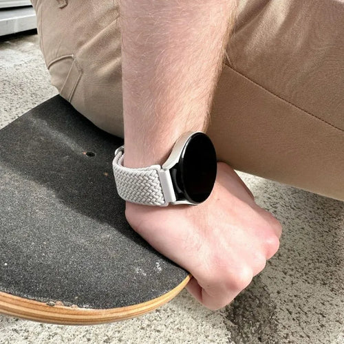 Bracelet tressé réglable Amazfit Active (blanc)