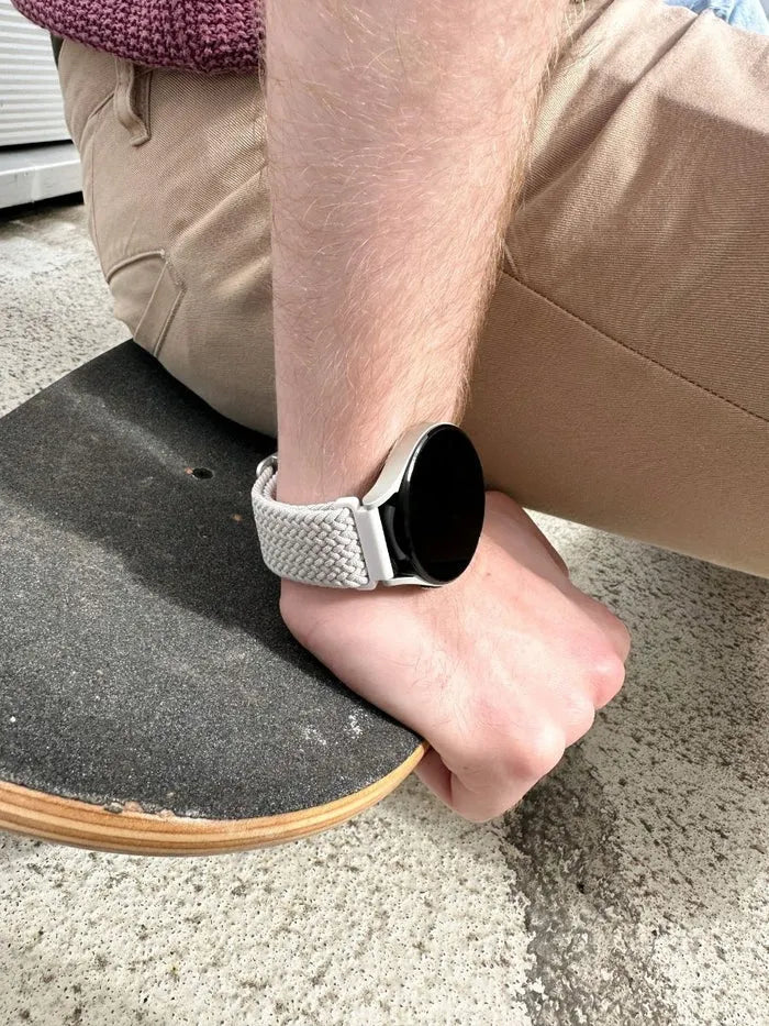 Bracelet tressé réglable Amazfit Active (blanc)
