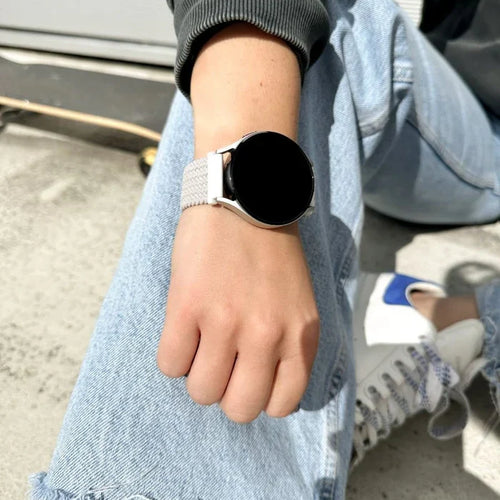 Withings ScanWatch 2 - 42mm Adjustable Braided Strap (White)