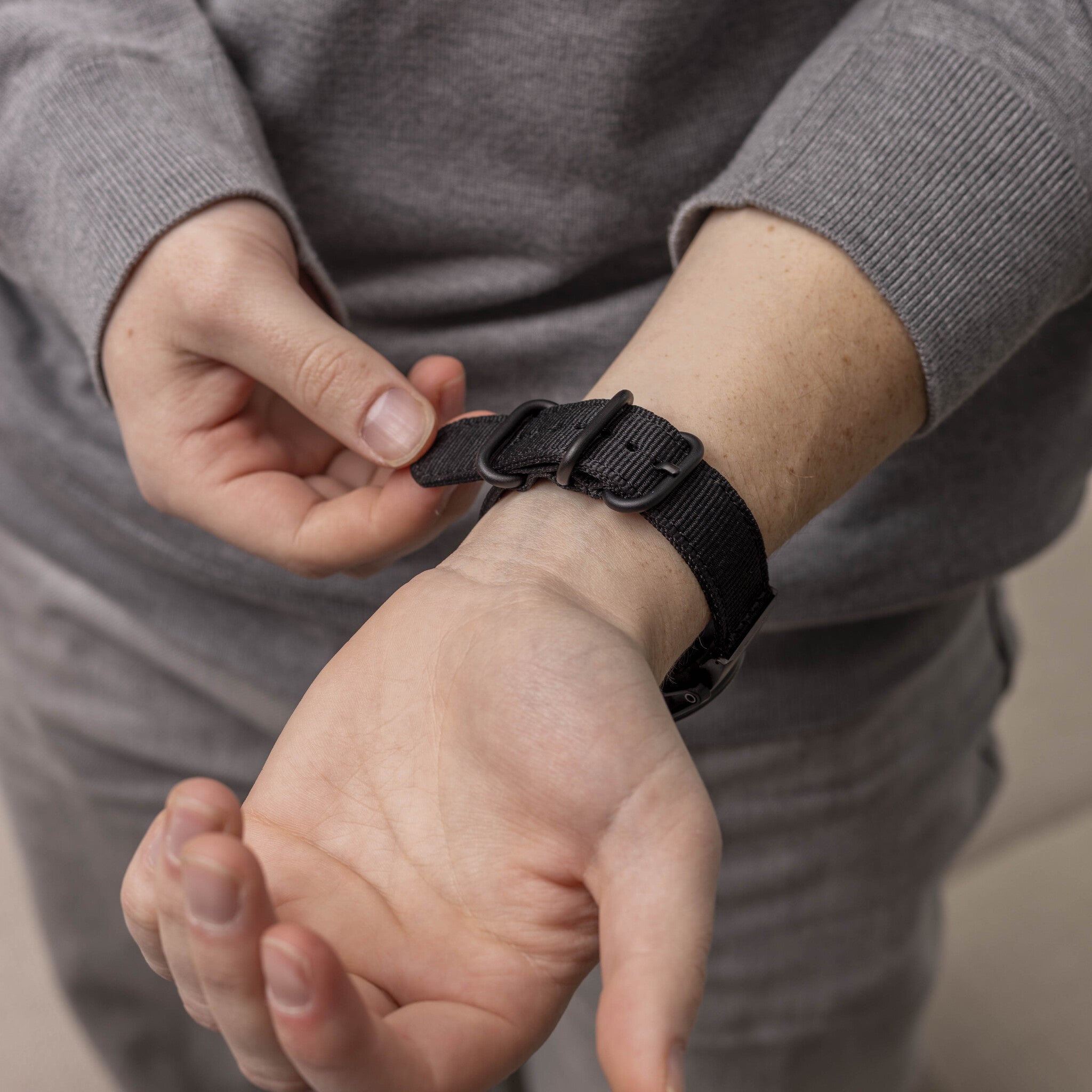 Bracelet nylon avec boucle Garmin Fenix 5x/6x (noir)