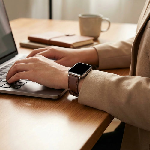 Bracelet cuir Redmi Watch 5 (brun foncé)
