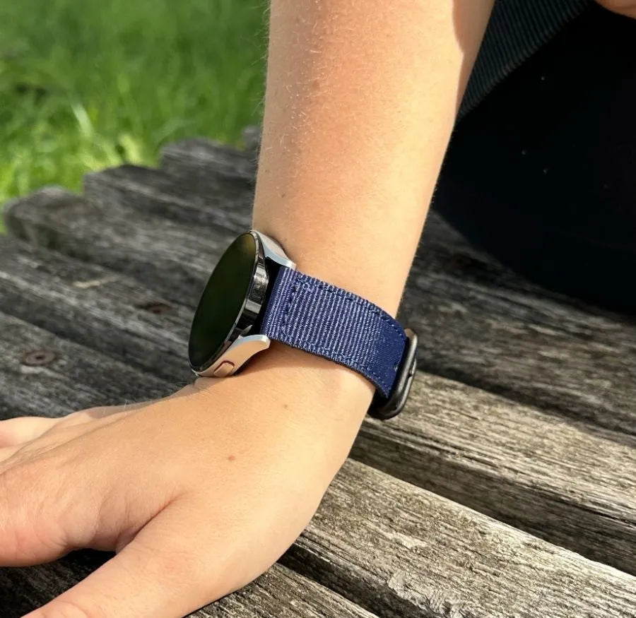 Fossil Gen 4 Explorist (HR) Nylon Strap with Buckle (Blue)