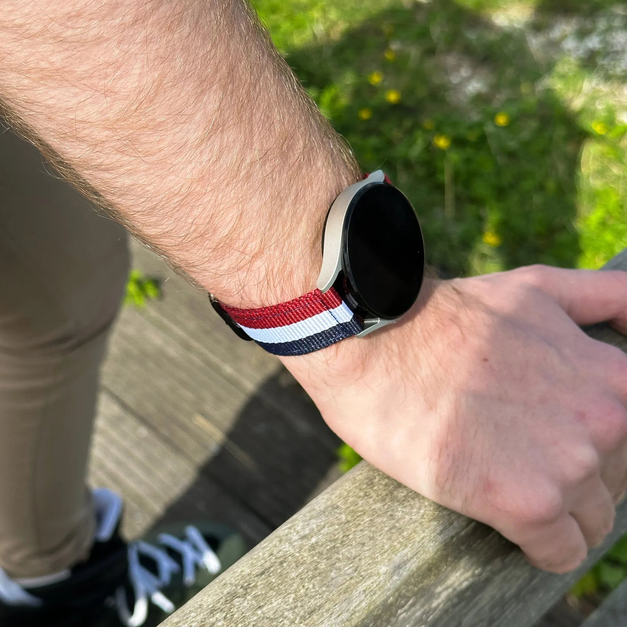 Bracelet nylon à boucle Suunto Nautic S (tricolore)