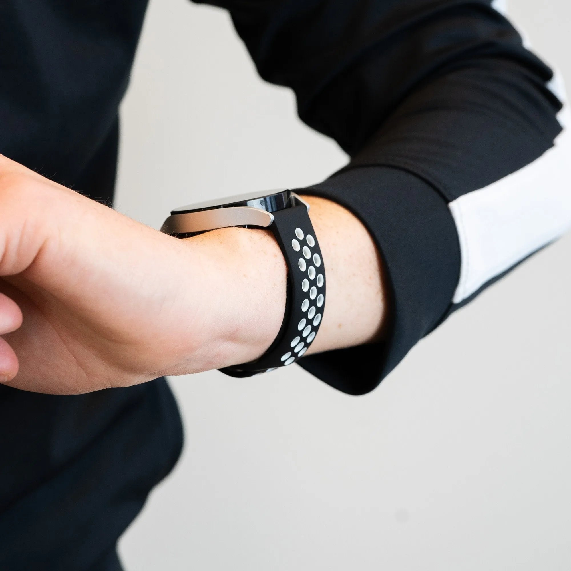 Bandz Bracelet sport 'Deluxe' Coros Apex 2 (noir/blanc)