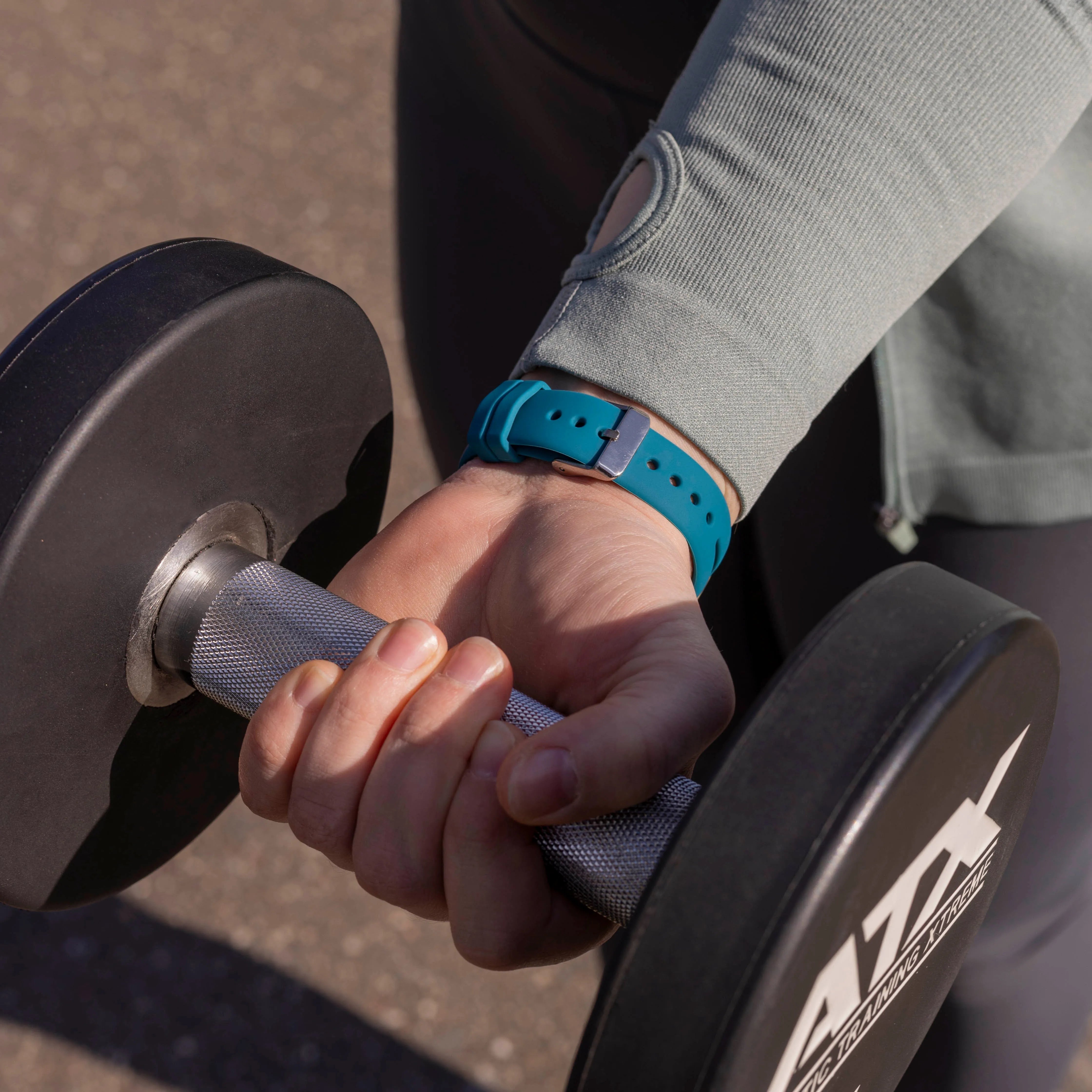 Bracelet silicone de luxe Fitbit Sense (vert-bleu)