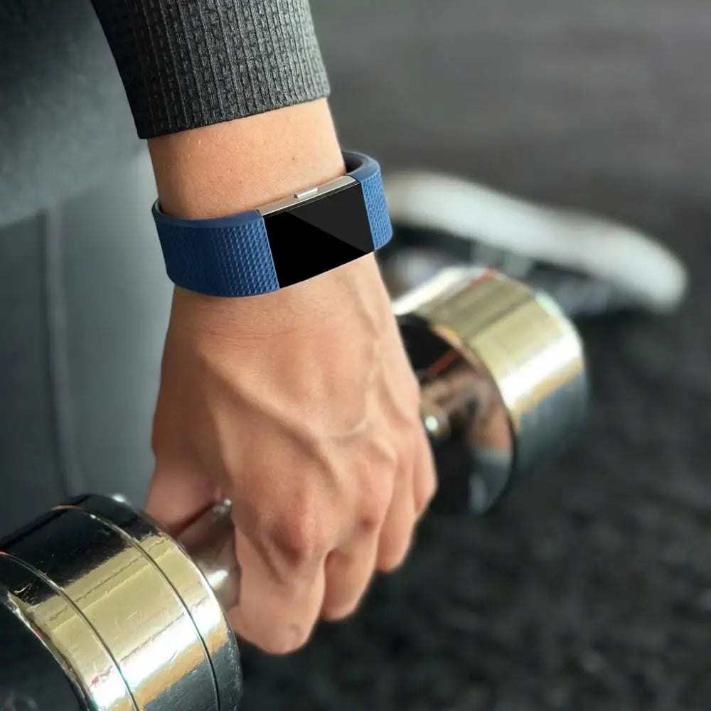 Fitbit Charge 2 siliconen bandje (donkerblauw)
