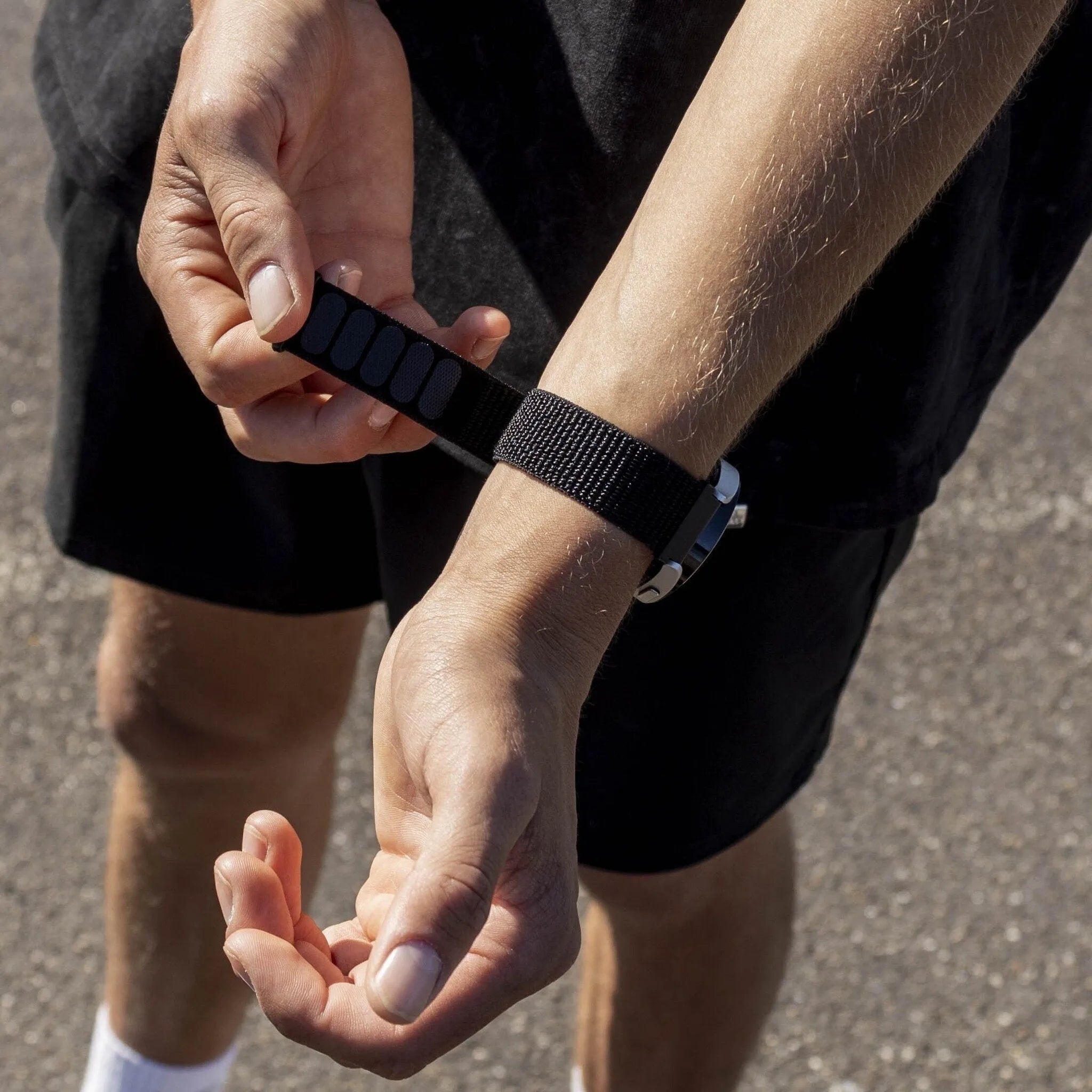 BALR Bracelet nylon Polar Pacer (noir)