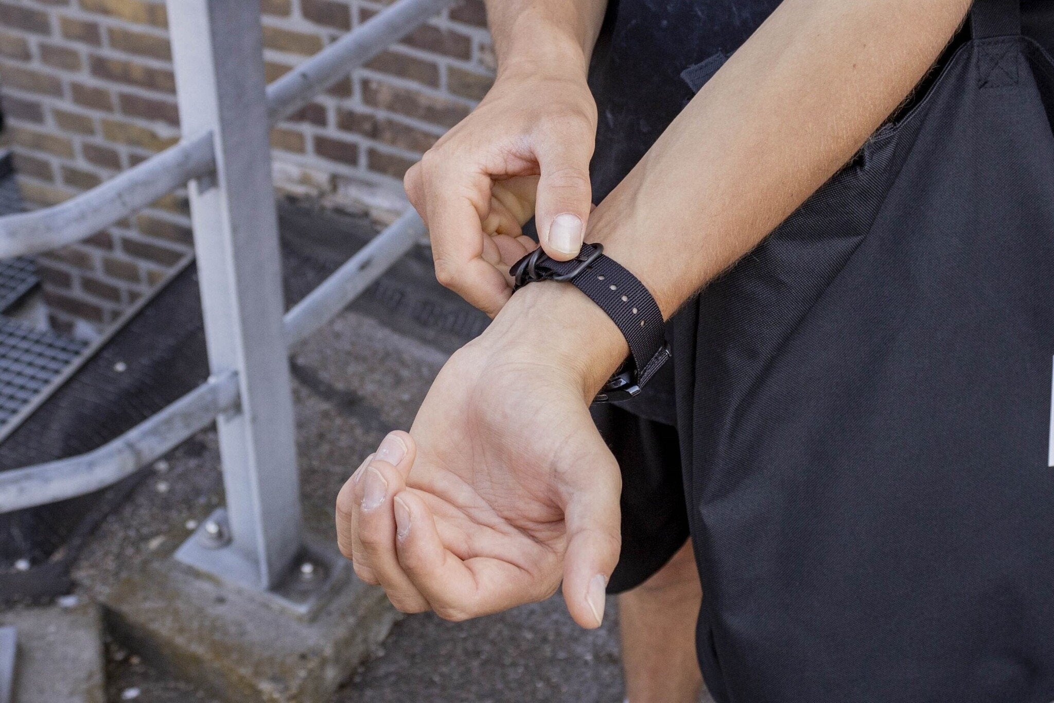 BALR Bracelet nylon avec boucle Amazfit GTR 2 (noir)